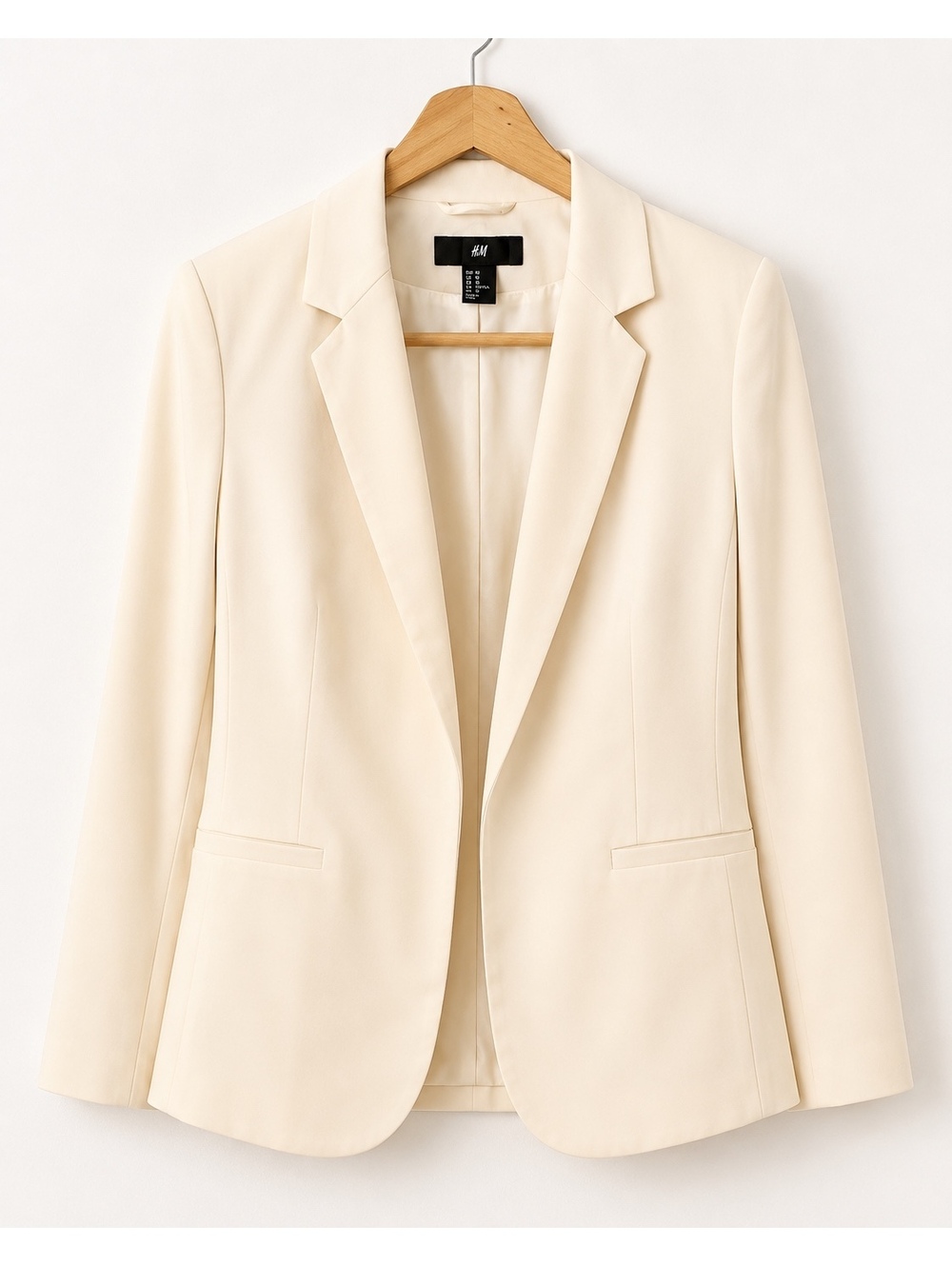 H&M Ivory Cream Tailored Blazer – Women’s Size 10